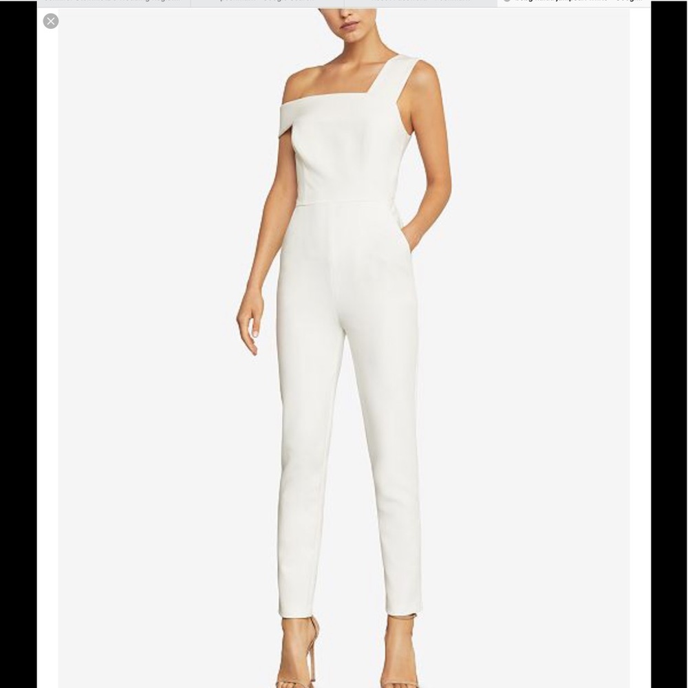 BCBGMAXAZRIA Haida White Jumpsuit